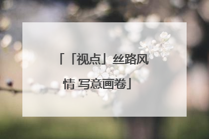 「视点」丝路风情 写意画卷