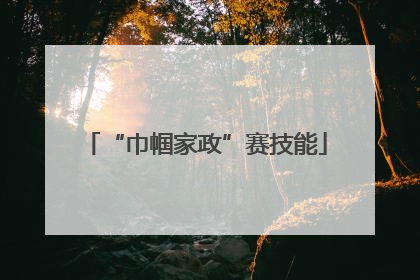 “巾帼家政”赛技能