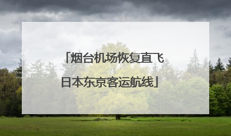 烟台机场恢复直飞日本东京客运航线