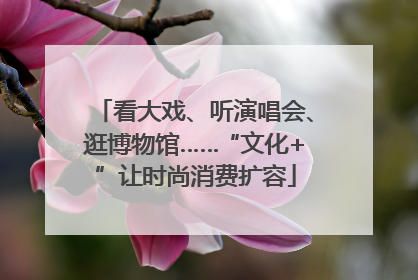 看大戏、听演唱会、逛博物馆……“文化+”让时尚消费扩容
