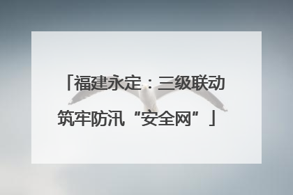 福建永定：三级联动筑牢防汛“安全网”