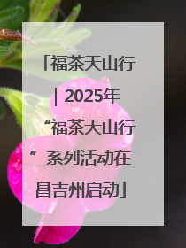 福茶天山行｜2025年“福茶天山行”系列活动在昌吉州启动