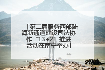 第二届服务西部陆海新通道建设司法协作“13+2”推进活动在南宁举办