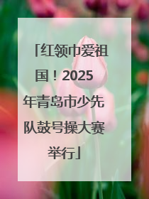 红领巾爱祖国！2025年青岛市少先队鼓号操大赛举行