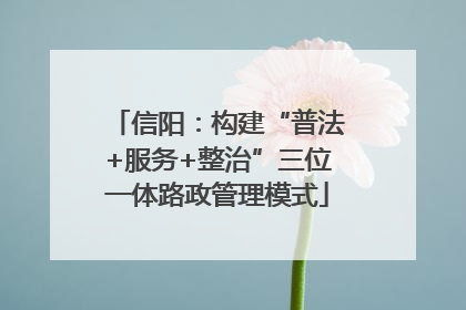 信阳：构建“普法+服务+整治”三位一体路政管理模式