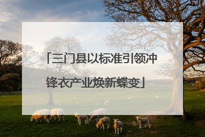 三门县以标准引领冲锋衣产业焕新蝶变