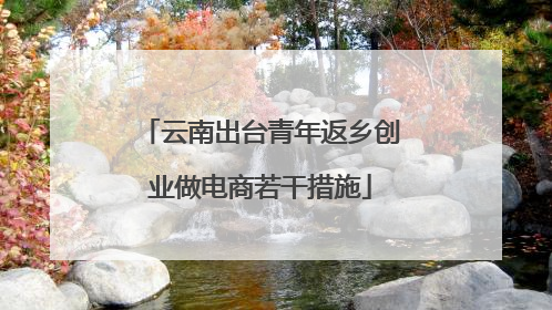 云南出台青年返乡创业做电商若干措施