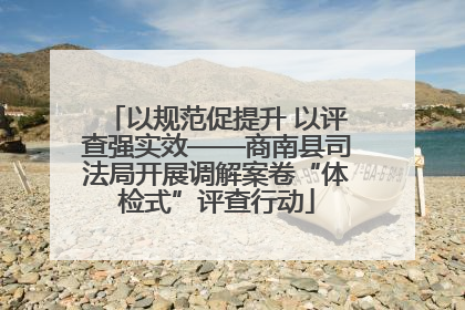 以规范促提升 以评查强实效——商南县司法局开展调解案卷“体检式”评查行动