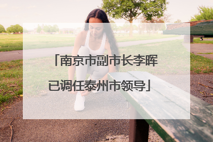 南京市副市长李晖已调任泰州市领导