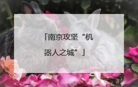 南京攻坚“机器人之城”