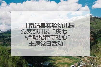 南靖县实验幼儿园党支部开展“庆七一•严明纪律守初心”主题党日活动