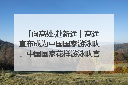 向高处·赴新途｜高途宣布成为中国国家游泳队、中国国家花样游泳队官方学习合作伙伴