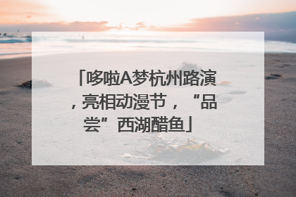 哆啦A梦杭州路演，亮相动漫节，“品尝”西湖醋鱼