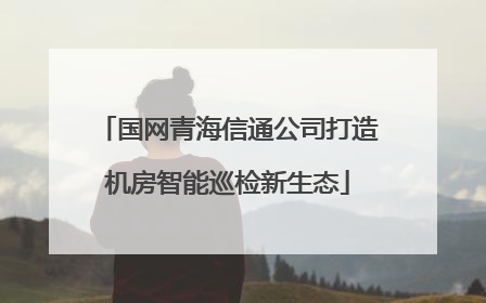 国网青海信通公司打造机房智能巡检新生态