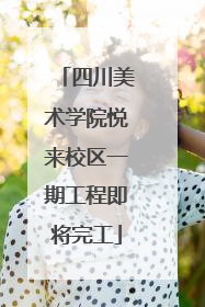 四川美术学院悦来校区一期工程即将完工