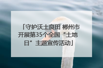 守护沃土良田 郴州市开展第35个全国“土地日”主题宣传活动