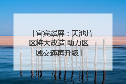 宜宾翠屏：天池片区将大改造 助力区域交通再升级