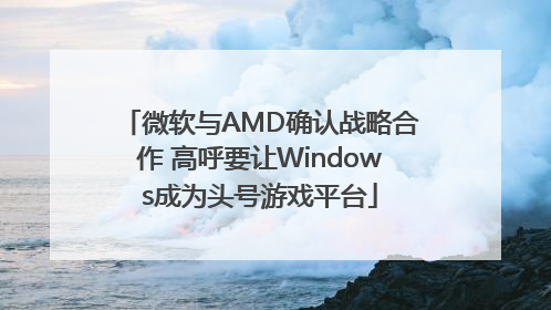 微软与AMD确认战略合作 高呼要让Windows成为头号游戏平台