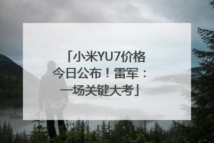 小米YU7价格今日公布！雷军：一场关键大考