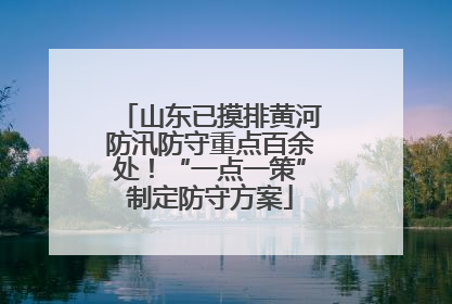 山东已摸排黄河防汛防守重点百余处！“一点一策”制定防守方案