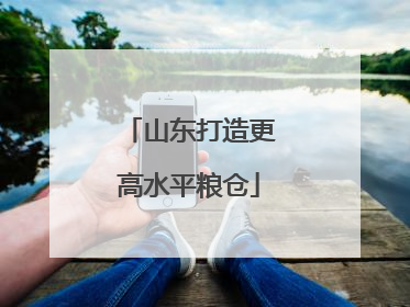 山东打造更高水平粮仓