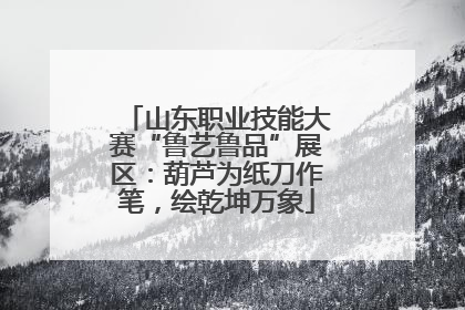 山东职业技能大赛“鲁艺鲁品”展区：葫芦为纸刀作笔，绘乾坤万象