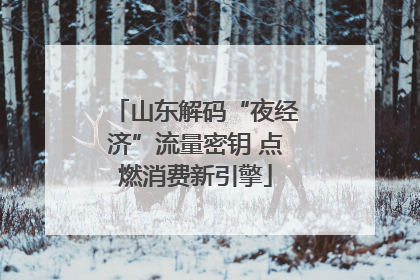 山东解码“夜经济”流量密钥 点燃消费新引擎