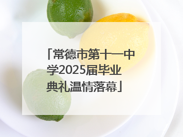 常德市第十一中学2025届毕业典礼温情落幕
