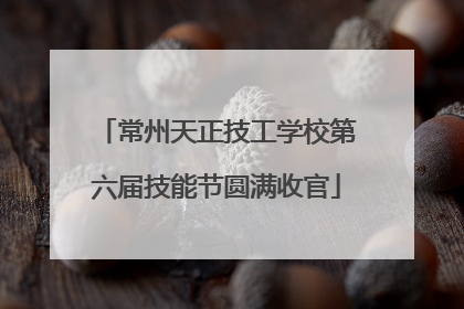 常州天正技工学校第六届技能节圆满收官