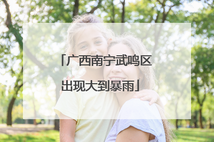 广西南宁武鸣区出现大到暴雨