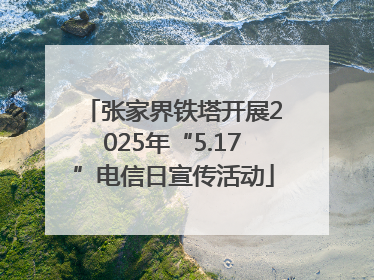 张家界铁塔开展2025年“5.17”电信日宣传活动