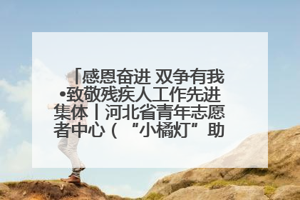 感恩奋进 双争有我•致敬残疾人工作先进集体丨河北省青年志愿者中心（“小橘灯”助残接力计划实施团队）：用温暖陪伴，守护特殊孩子成长