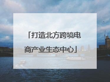 打造北方跨境电商产业生态中心