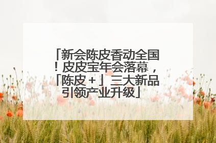 新会陈皮香动全国！皮皮宝年会落幕，「陈皮＋」三大新品引领产业升级