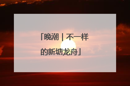 晚潮｜不一样的新塘龙舟