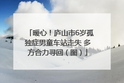 暖心！庐山市6岁孤独症男童车站走失 多方合力寻回（图）