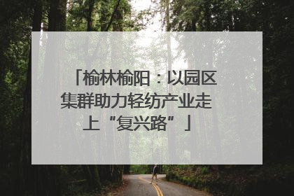 榆林榆阳：以园区集群助力轻纺产业走上“复兴路”