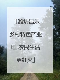 潍坊昌乐：乡村特色产业旺 农民生活更红火
