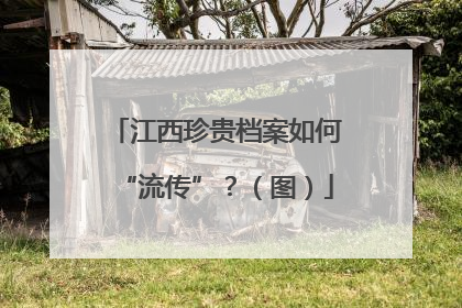 江西珍贵档案如何“流传”？（图）