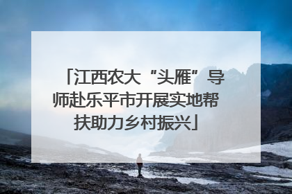 江西农大“头雁”导师赴乐平市开展实地帮扶助力乡村振兴