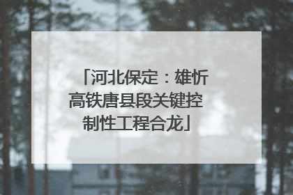 河北保定：雄忻高铁唐县段关键控制性工程合龙