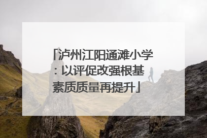 泸州江阳通滩小学：以评促改强根基 素质质量再提升