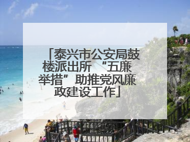 泰兴市公安局鼓楼派出所 “五廉举措”助推党风廉政建设工作