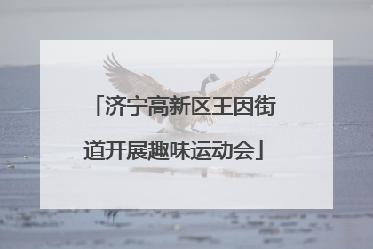 济宁高新区王因街道开展趣味运动会