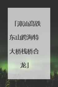 漳汕高铁东山跨海特大桥栈桥合龙