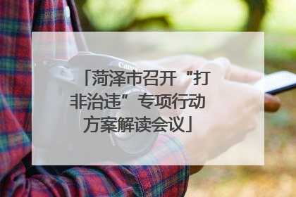 菏泽市召开“打非治违”专项行动方案解读会议