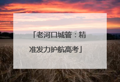 老河口城管：精准发力护航高考