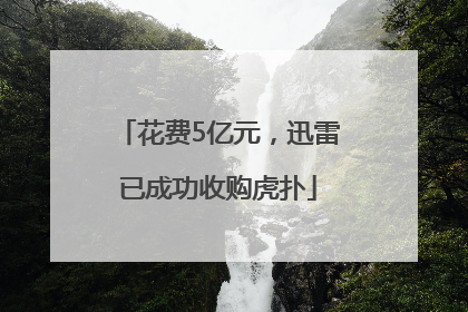 花费5亿元，迅雷已成功收购虎扑