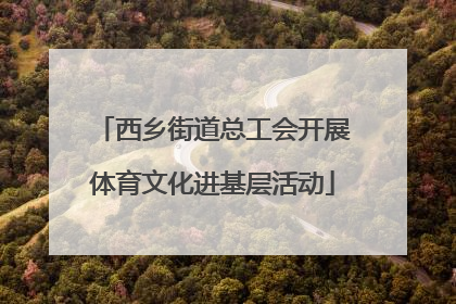 西乡街道总工会开展体育文化进基层活动