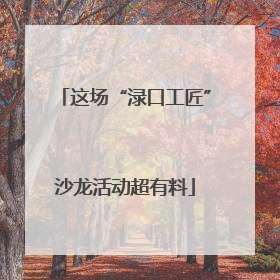 这场“渌口工匠”沙龙活动超有料